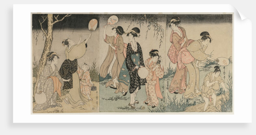Catching Fireflies, c. 1796-1797 by Kitagawa Utamaro