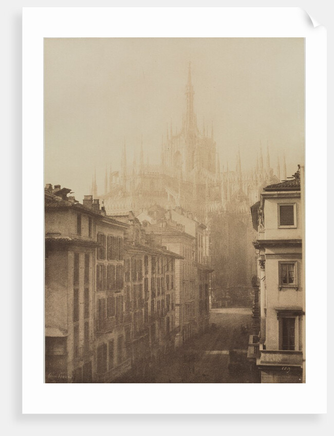 Cathedral from Corso Francesco, Milan, 1857 by Léon Gérard