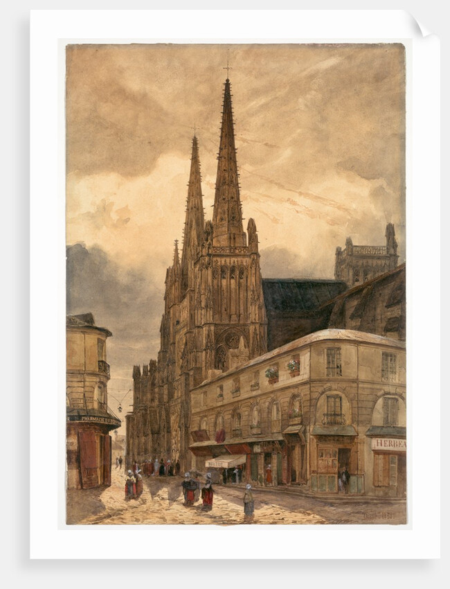 Cathédrale Sainte-André de Bordeaux, 1832 by Adrien Dauzats