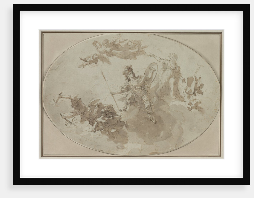 Ceiling Study: Allegory of Peace and War, c. 1800 ? by Giuseppe Bernardino Bison
