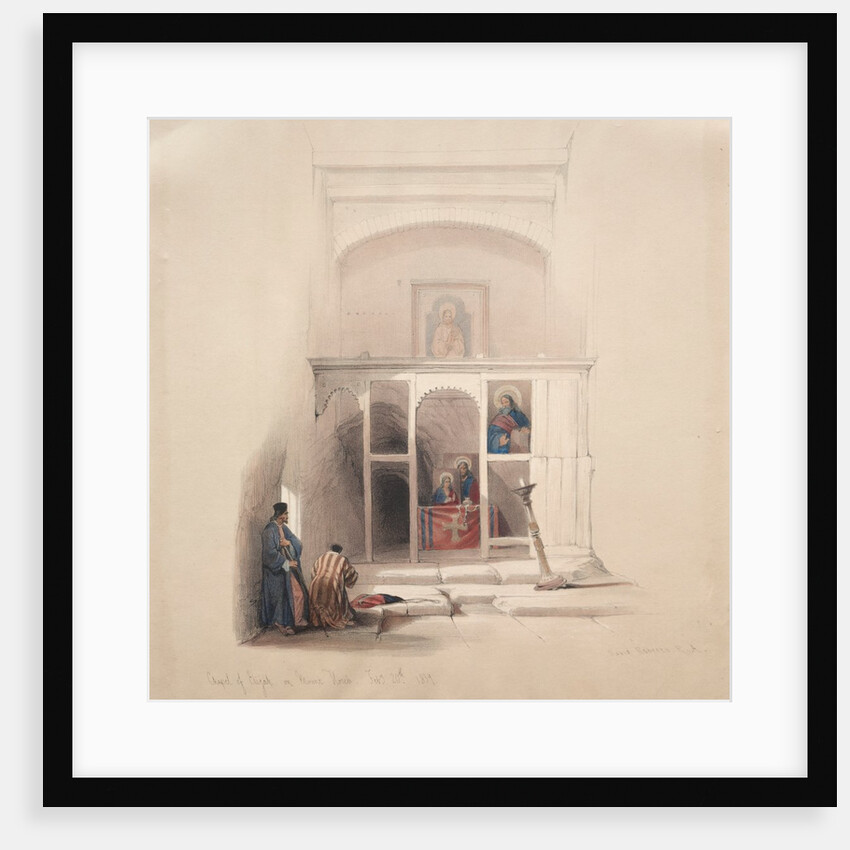 Chapel of Elijah on Mount Horeb, 1839 by David Roberts