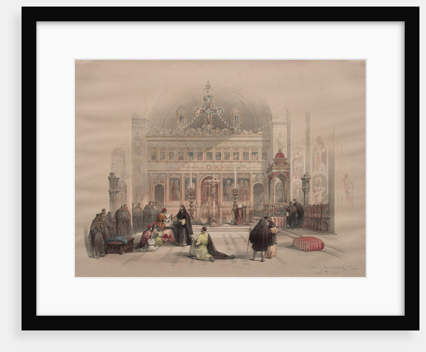 Chapel of the Convent of St. Saba, 1839 by David Roberts