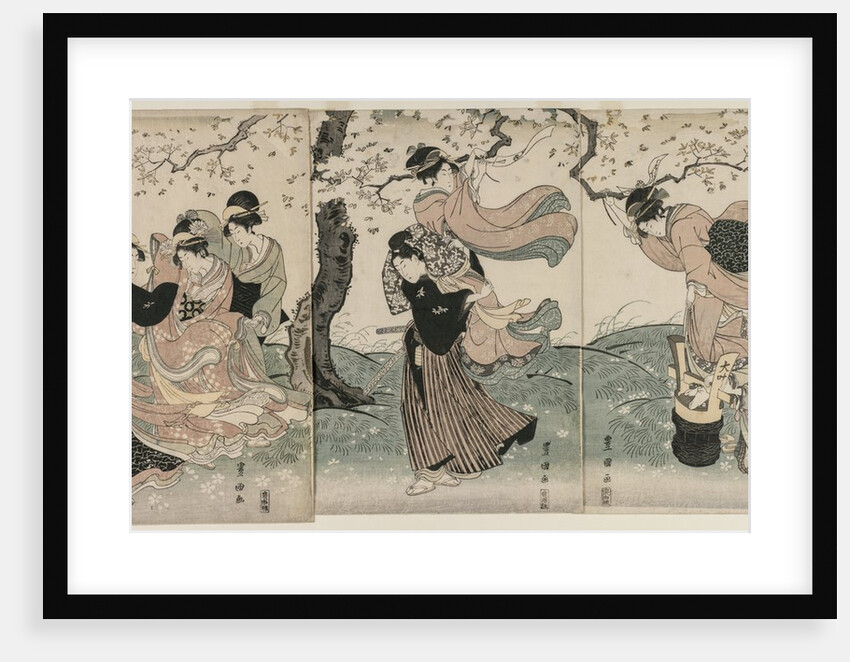 Cherry Blossoms in the Wind, late 1790s by Utagawa Toyokuni