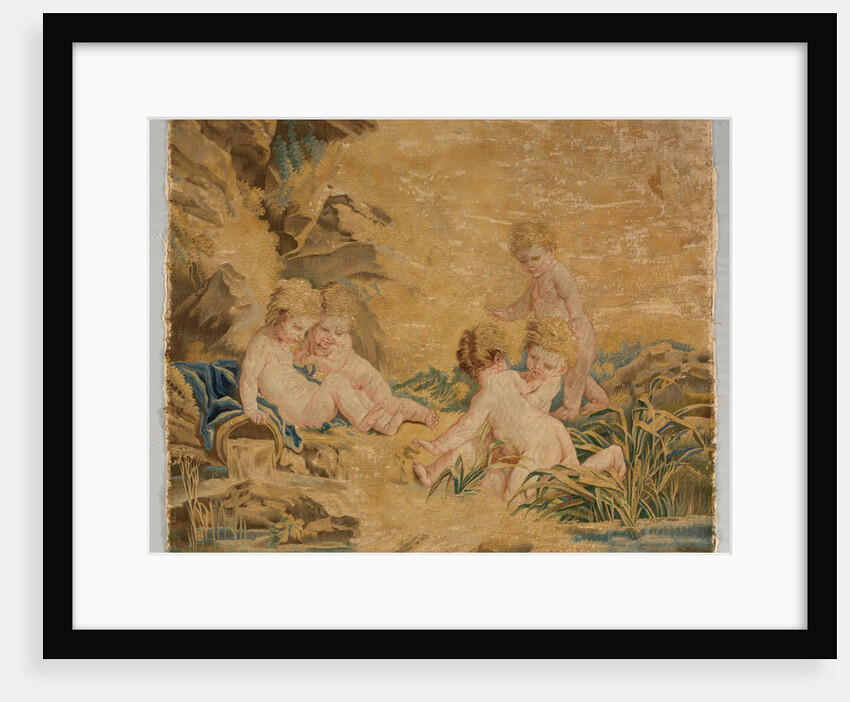 Children Playing: The Bath, 1700s by Charron