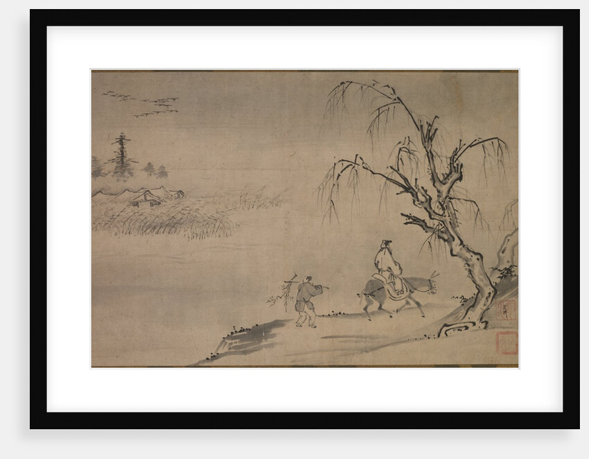 Chinese Literatus in an Autumn Landscape, late 1400s by Josui S?en