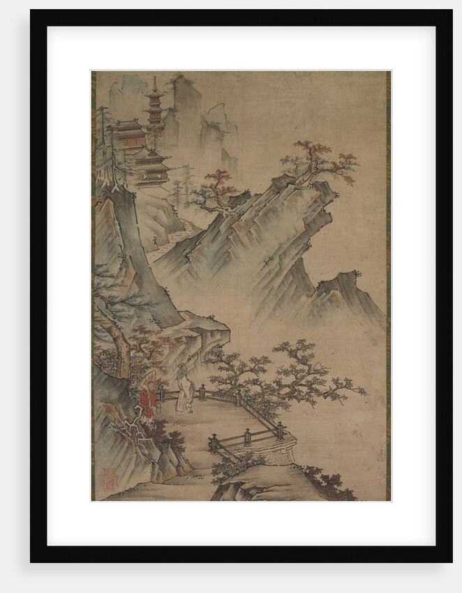 Chinese Literatus Viewing a Valley, possibly mid- to late 1500s-1600s by Unknown