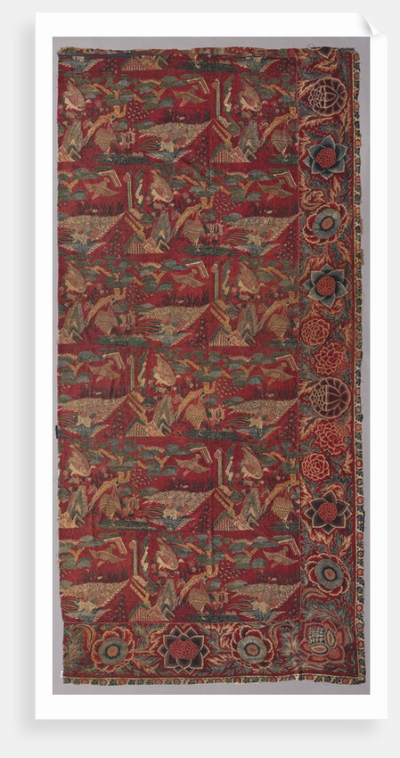 Chintz Bed Cover or Hanging with a Japanese-Inspired Pattern, Right Half, first half 1700s by Unknown