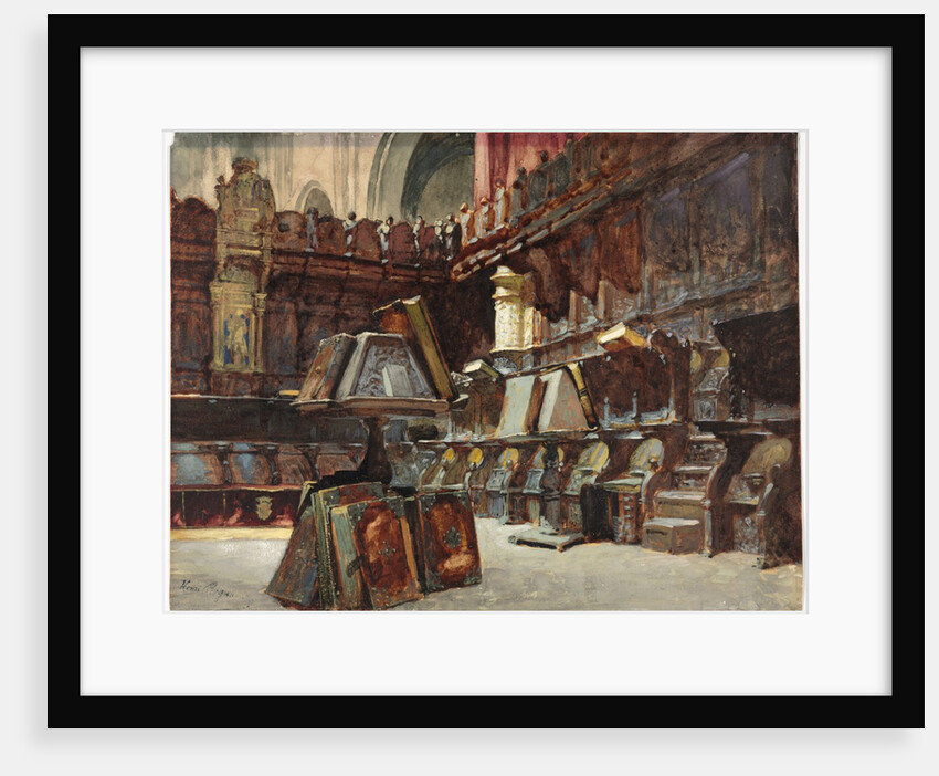 Choir Stalls in a Spanish Cathedral, c. 1868 by Henri Regnault