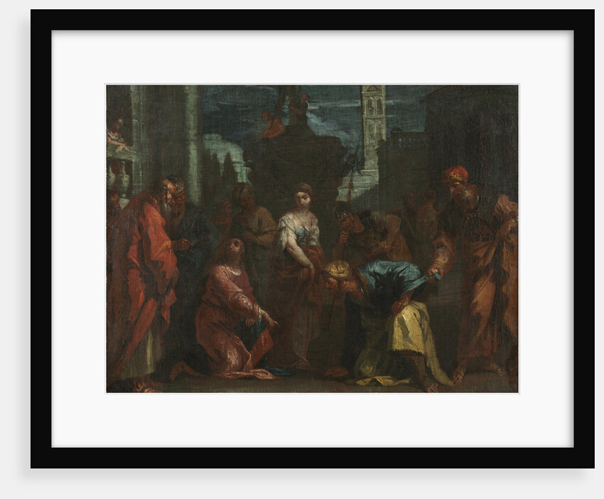 Christ and the Woman Taken in Adultery, mid 1700s by Sebastiano Ricci (follower of)