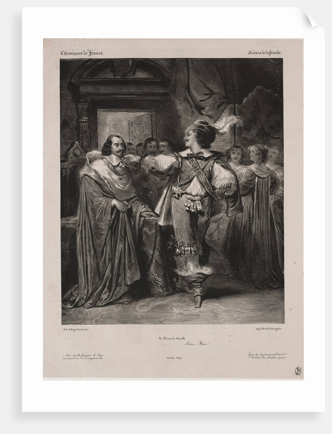 Chronicles of France: Scene of the Fronde - The Prince of Condé, 1829 by Eugène François Marie Joseph Devéria; Achille Devéria
