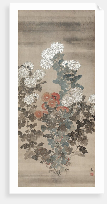 Chrysanthemums, mid 1600s by Kitagawa S?setsu