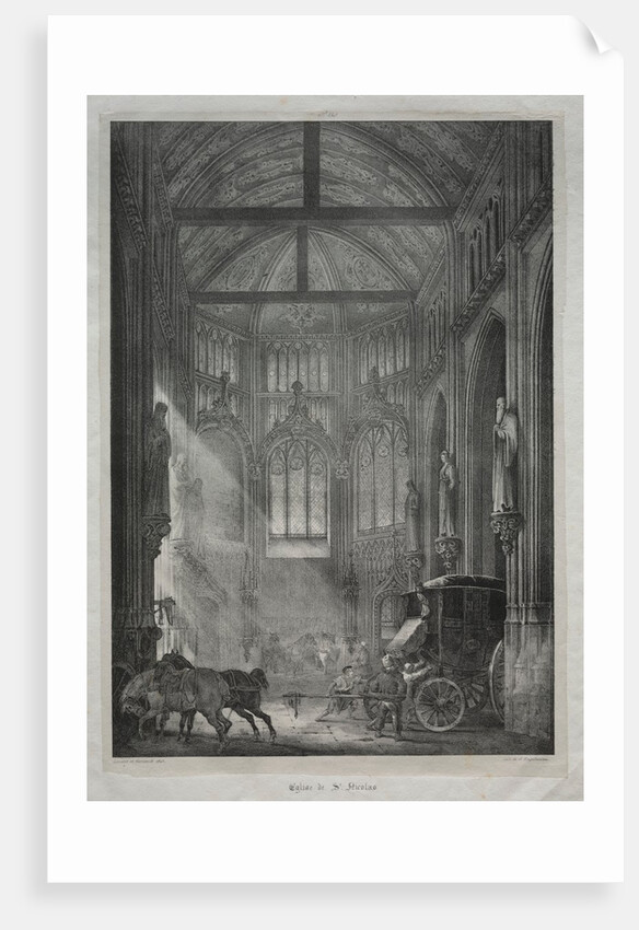 Church of St. Nicholas, Rouen, 1823 by Charles Louis Lesaint and Théodore Géricault