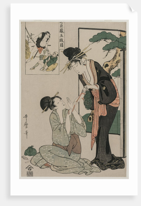 Chushingura: Act V of The Storehouse of Loyalty, late 1790s by Kitagawa Utamaro