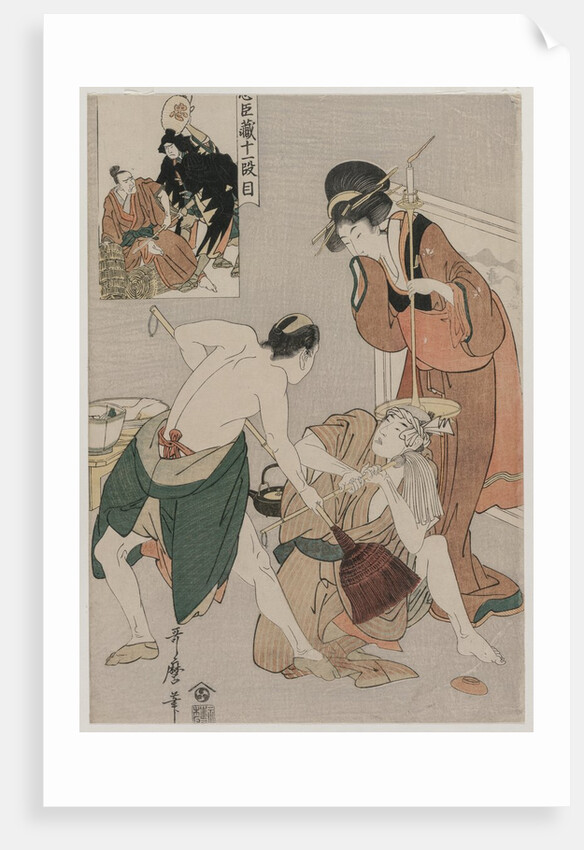 Chushingura: Act XI of The Storehouse of Loyalty, late 1790s by Kitagawa Utamaro