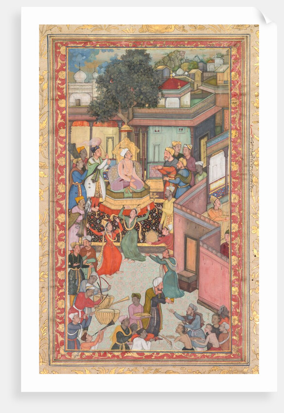 Circumcision ceremony for Akbar?s sons, painting 126 from an Akbar-nama?, c. 1602-3 by Dharam Das (attributed to)