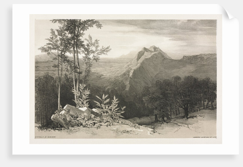 Civitella di Subiaco, c. 1840 by Edward Lear