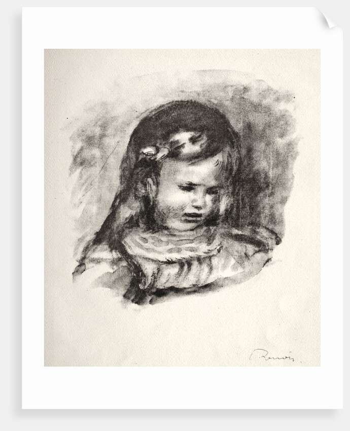 Claude Renoir, la tête baissée, 1904 by Pierre-Auguste Renoir