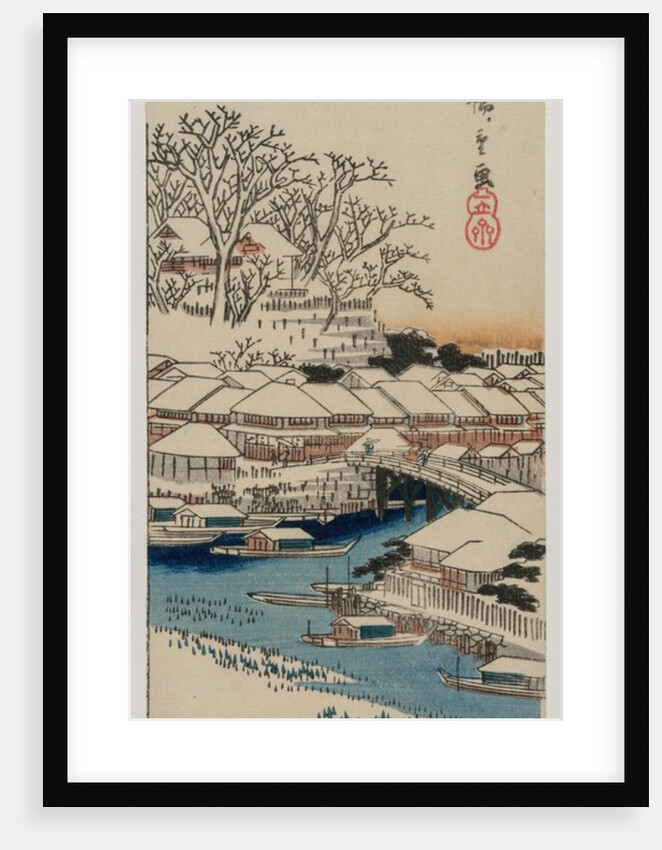 Clear Weather after Snow at Matsuchiyama…, late 1830s or early 1840s by Ando Hiroshige