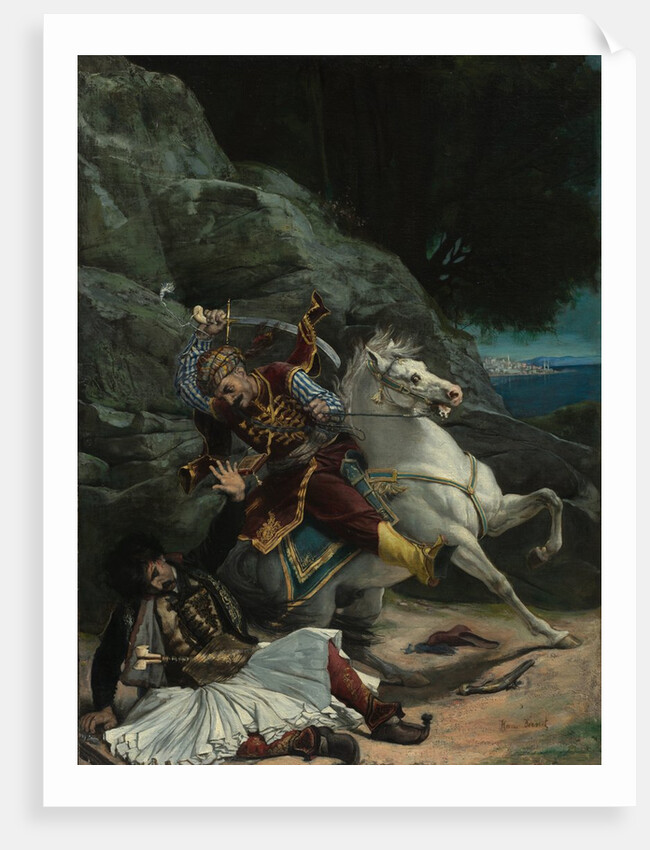 Combat of a Greek and a Turk, after 1835 by Horace Vernet (imitator of)
