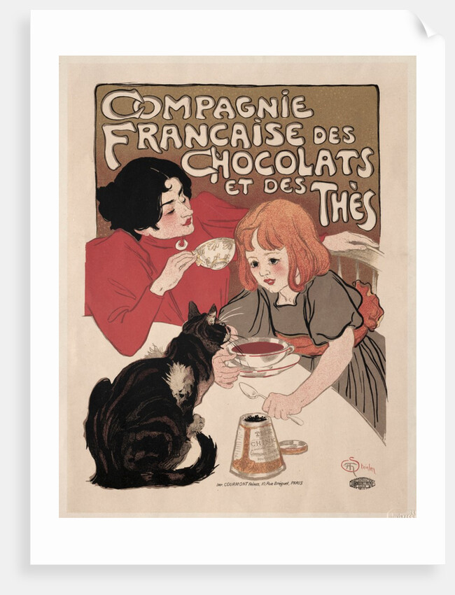 Compagnie Française des Chocolate et des Thés, 1895 by Théophile Alexandre Steinlen