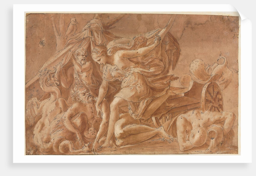 Copy after Primaticcio's Juno Awakening Sleep, after 1535 by Unknown