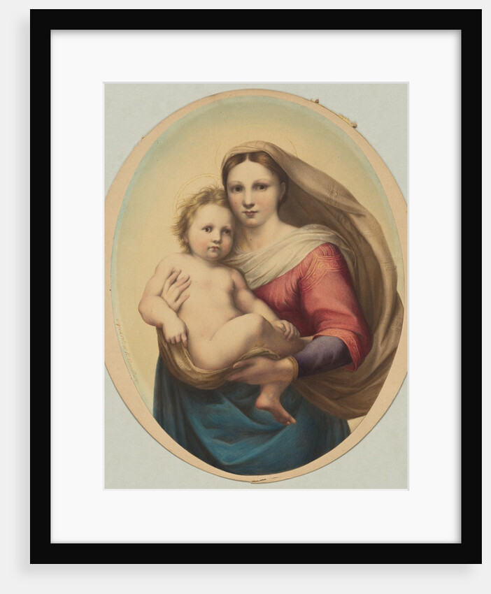 Copy after Raphael's Sistine Madonna, 19th century by Rudolph Geudtner