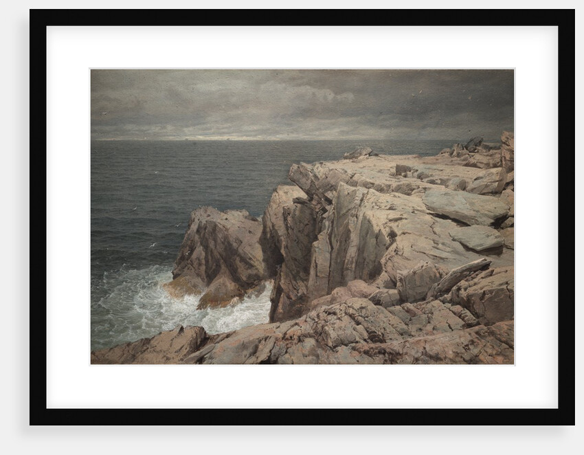 Cormorant Cliff, Jamestown, Rhode Island, 1877 by William Trost Richards