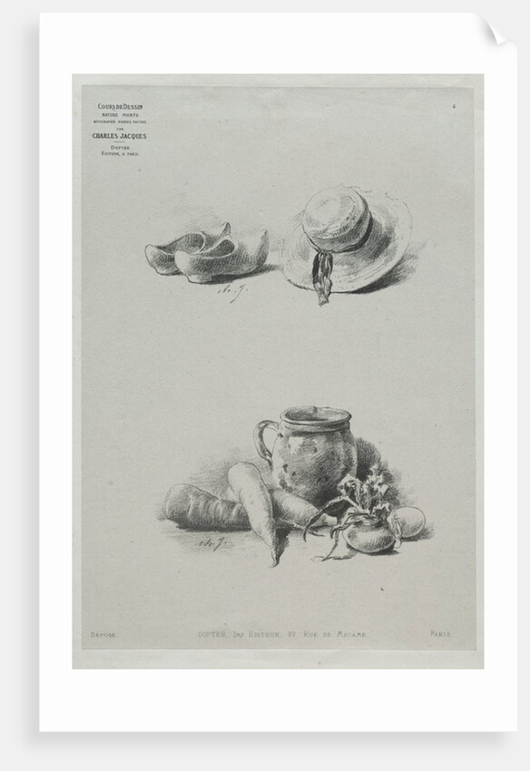 Course in Drawing: No. 4 - Still Life by Charles-Émile Jacque