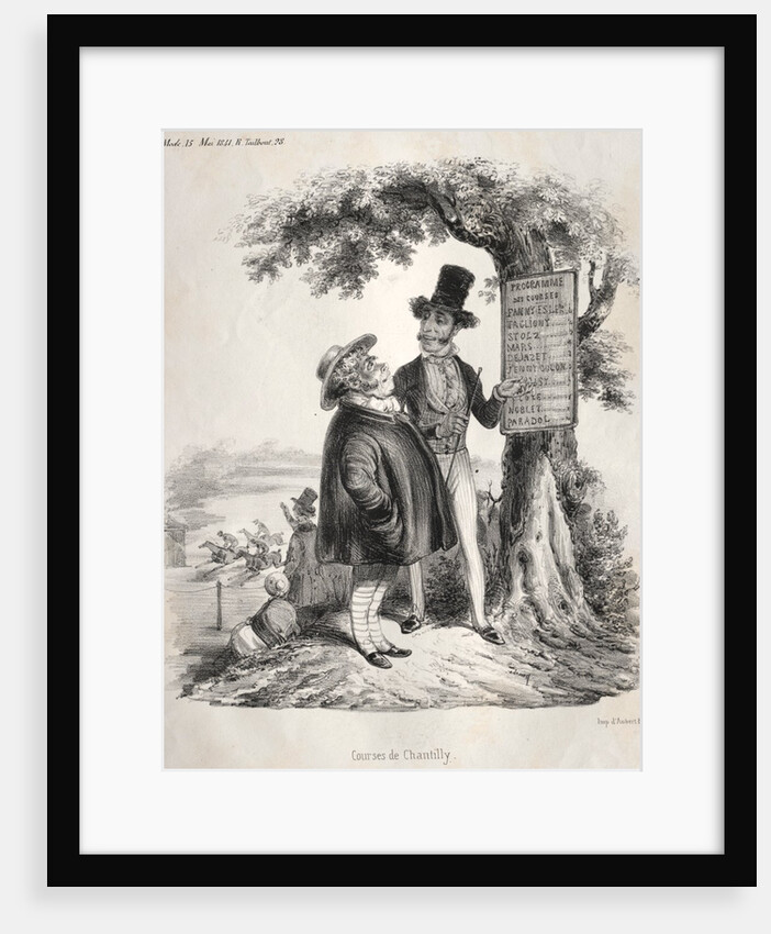 Courses de Chantilly, 1841 by Clémente Pruche