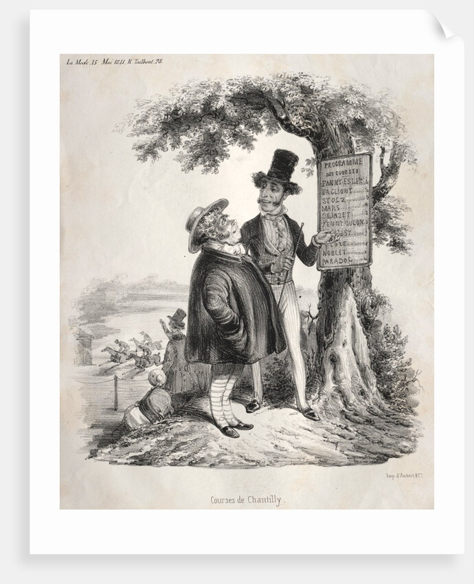 Courses de Chantilly, 1841 by Clémente Pruche