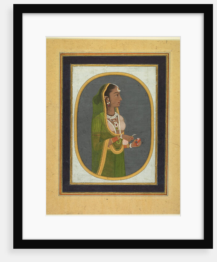 Court lady pouring wine, c. 1760 by Muhammad Rizavi Hindi (attributed to)