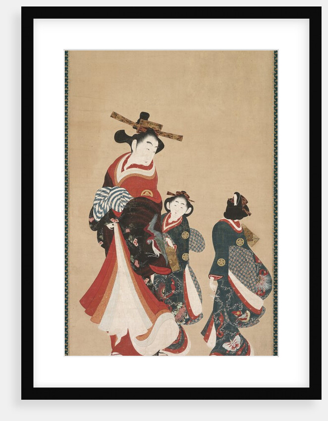 Courtesan and Attendants, c. 1748-1751 by Engetsudo (attributed to)