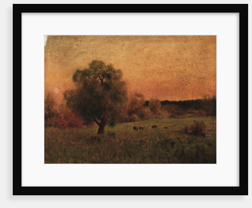 Cows in a Field, before 1956 by George Inness (imitator of)