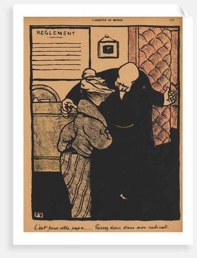 Crimes and Punishments XIX, 776: It's about your father, 1872 by Félix Vallotton