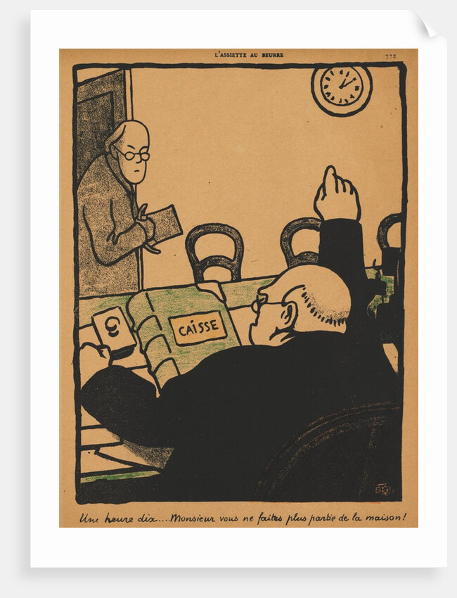 Crimes and Punishments XV, 772: Ten Past One, 1871 by Félix Vallotton