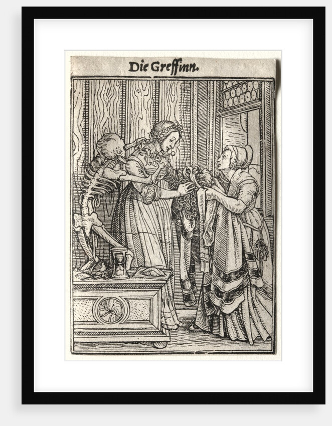 Dance of Death: The Countess by Hans Holbein