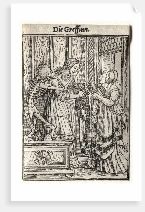 Dance of Death: The Countess by Hans Holbein