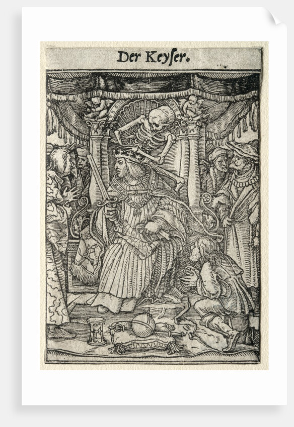 Dance of Death: The Emperor by Hans Holbein