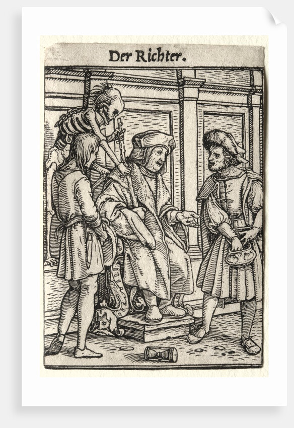 Dance of Death: The Judge by Hans Holbein
