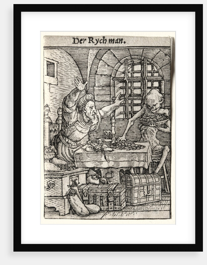 Dance of Death: The Miser, c. 1526 by Hans Holbein