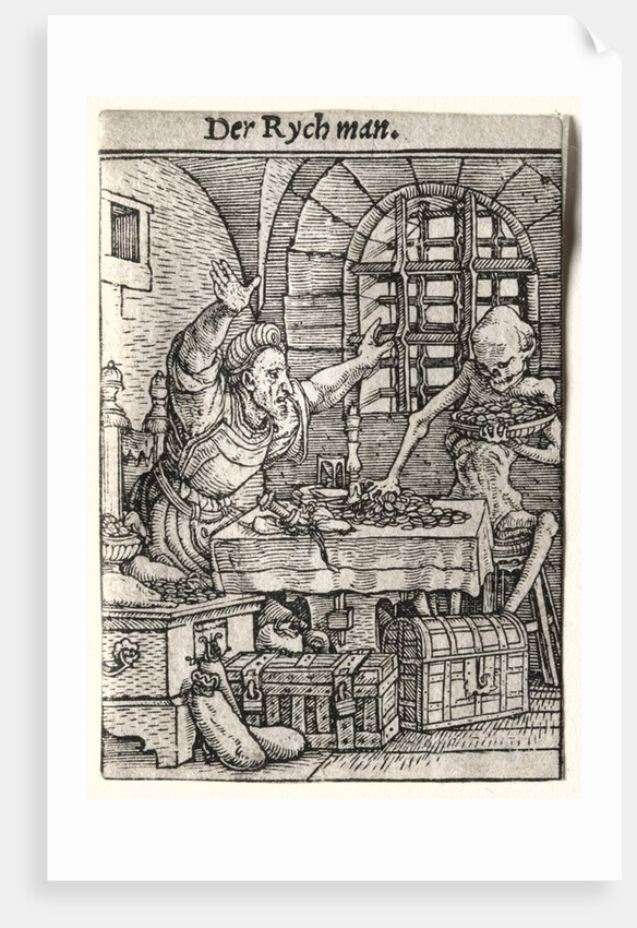 Dance of Death: The Miser, c. 1526 by Hans Holbein