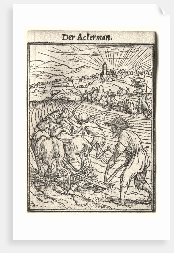 Dance of Death: The Ploughman by Hans Holbein