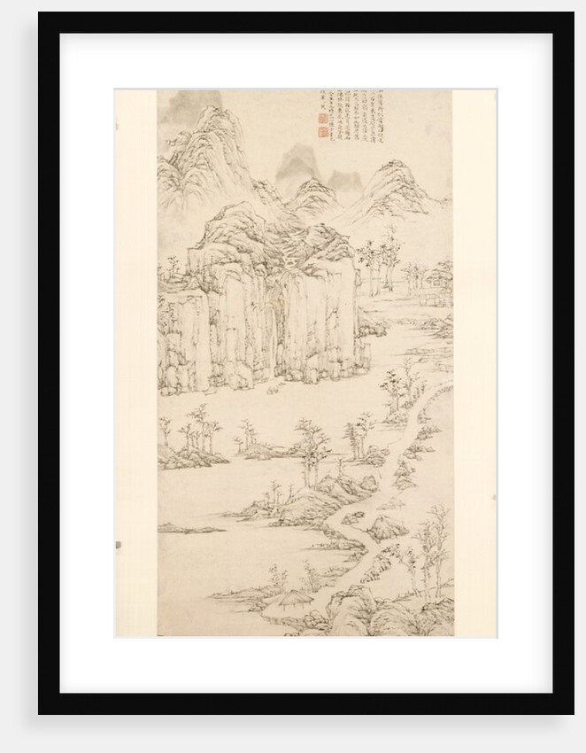 Daoist Retreat in Mountain and Stream, 1567 by Lu Zhi