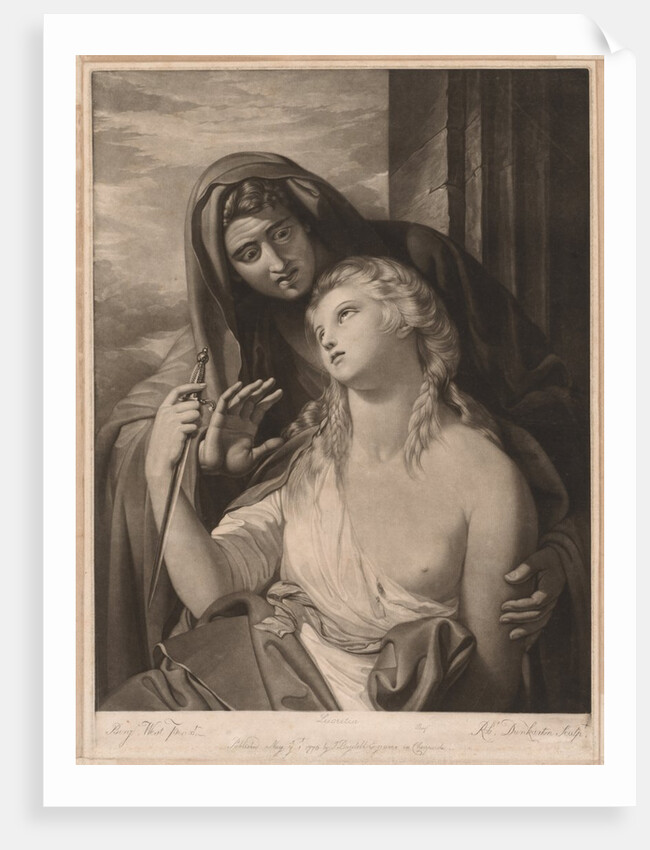 Death of Lucretia, 1770 by Robert Dunkarton