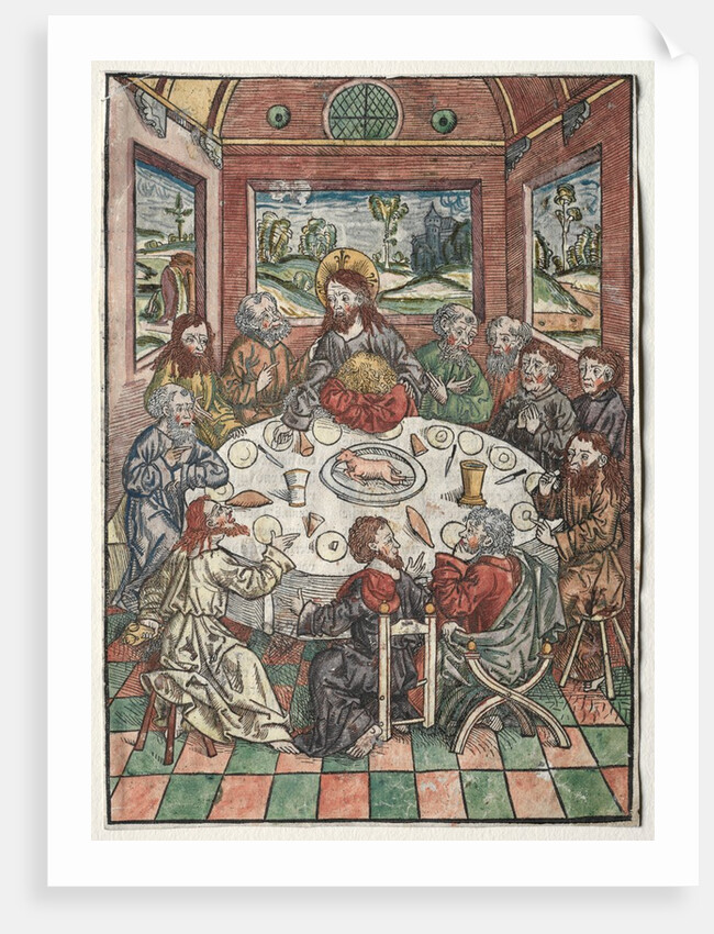 Der Schatzbehalter: The Last Supper, 1491 by Michael Wolgemut