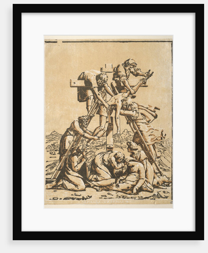 Descent from the Cross by Ugo da Carpi