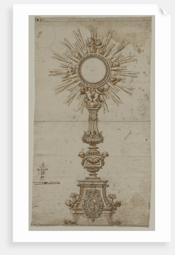 Design for a Monstrance, 1600s by Anonymous