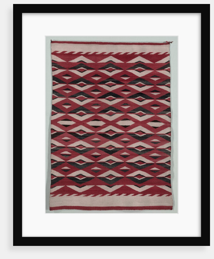 Diamond Network Style Rug, c. 1890-1900 by Unknown
