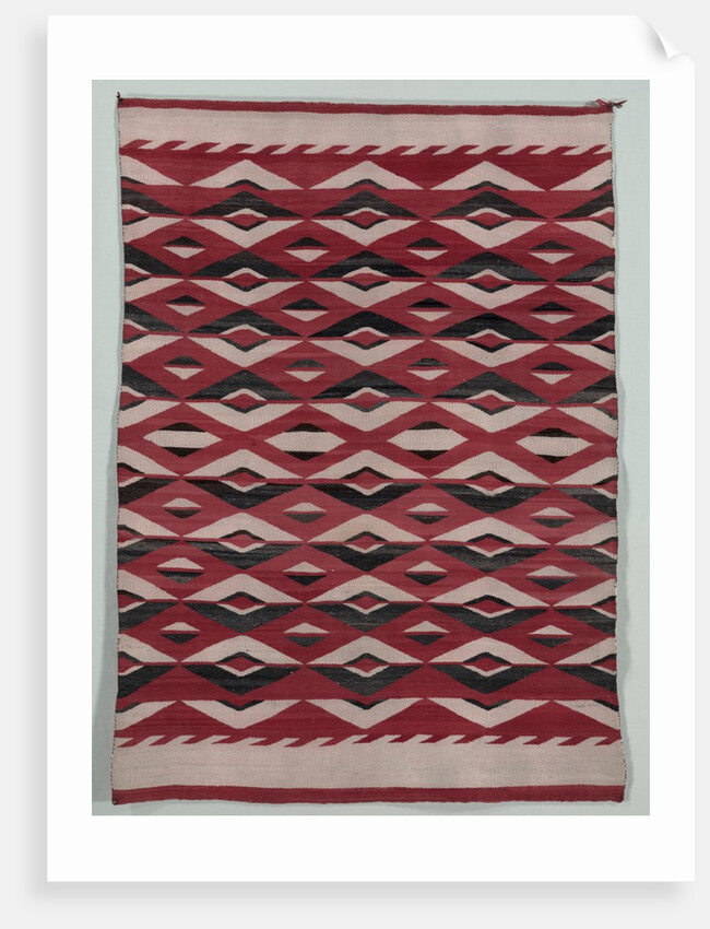 Diamond Network Style Rug, c. 1890-1900 by Unknown