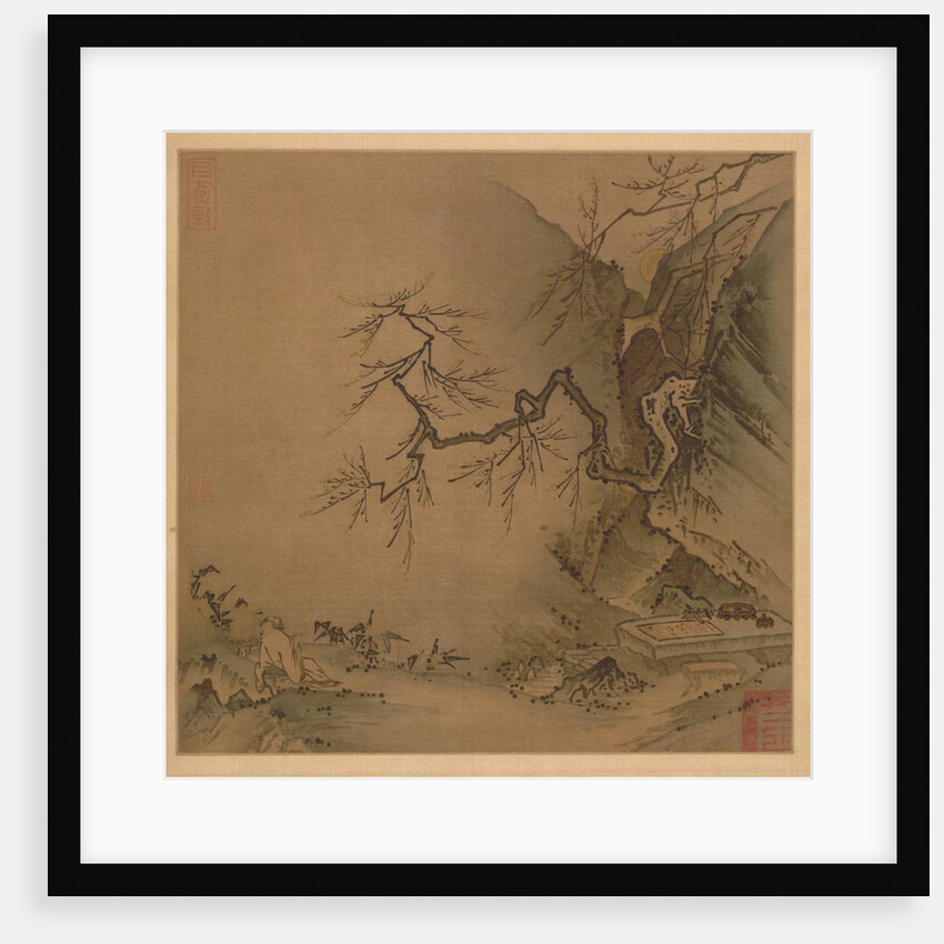 Drinking in the Moonlight, late 1100s-early 1200s by Ma Yuan